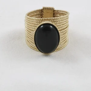 Kariboo Bagues>Bague Elena grande - onyx noir