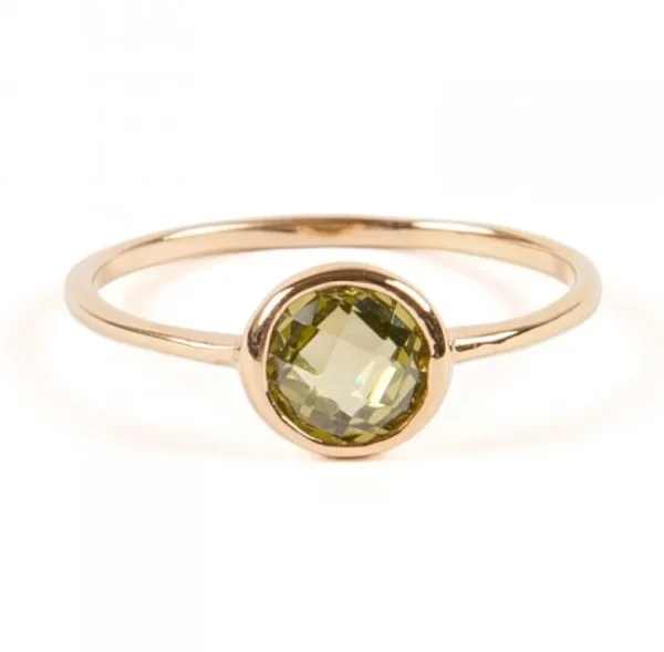 Bazar Exquis Bagues>Bague Pierre sertie doré - plusieurs coloris
