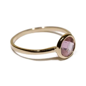 Bazar Exquis Bagues>Bague Pierre sertie doré - plusieurs coloris