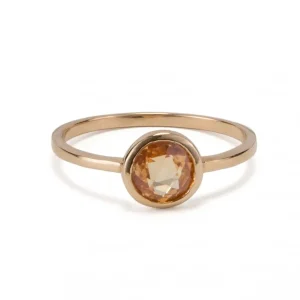 Bazar Exquis Bagues>Bague Pierre sertie doré - plusieurs coloris