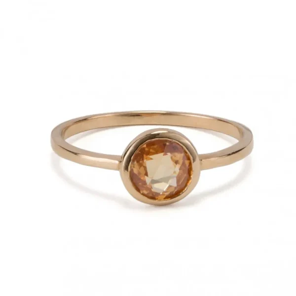 Bazar Exquis Bagues>Bague Pierre sertie doré - plusieurs coloris