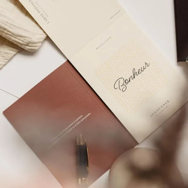 Innocence Papeterie>Bloc de cartes postales - mots doux