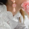 Clara u0026 Bianca Boucles D'oreille>Boucles Alba - rose