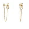 BDM Boucles D'oreille>Boucles chaîne Amants - Crystal Opale
