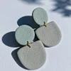 Liv Designs Boucles D'oreille>Boucles Gaïa - Céladon