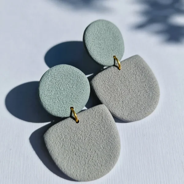 Liv Designs Boucles D'oreille>Boucles Gaïa - Céladon