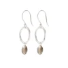 A Beautiful Story Boucles D'oreille>Boucles Graceful argenté - Quartz fumé