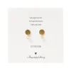 A Beautiful Story Boucles D'oreille>Boucles mini Coin doré - Citrine