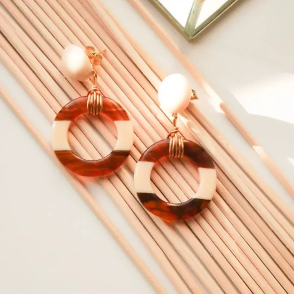 Azeria Boucles D'oreille>Boucles Noa - marron