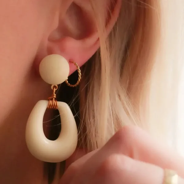 Azeria Boucles D'oreille>Boucles Talia - beige