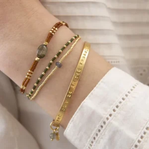 A Beautiful Story Bracelets>Bracelet Glimmer doré - Labradorite