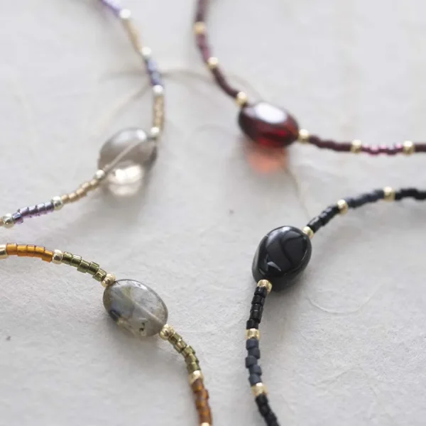A Beautiful Story Bracelets>Bracelet Joyful doré - Onyx noir