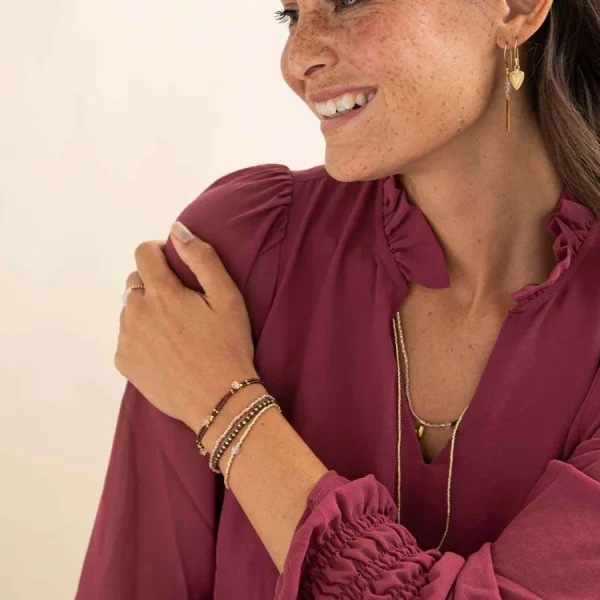 A Beautiful Story Bracelets>Bracelet Loyal - Quartz rose