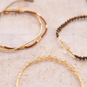 A Beautiful Story Bracelets>Bracelet Proud doré - Citrine
