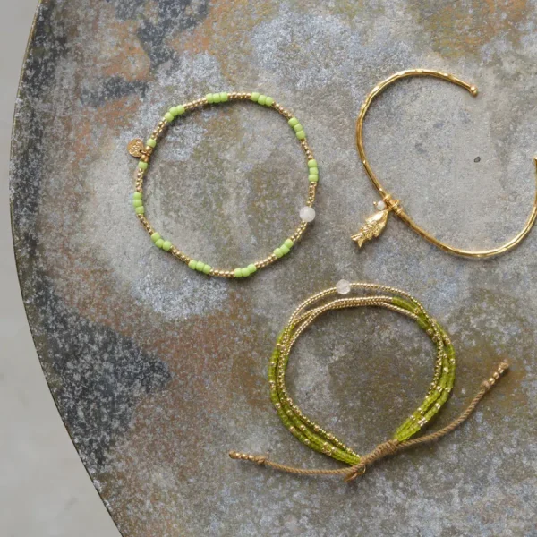 A Beautiful Story Bracelets>Bracelet Splash doré - Pierre de Lune