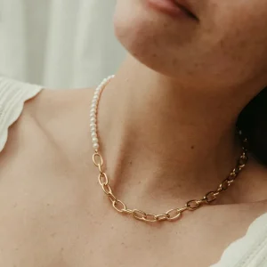 Gisel B Colliers>Collier Bi-matière Tokyo
