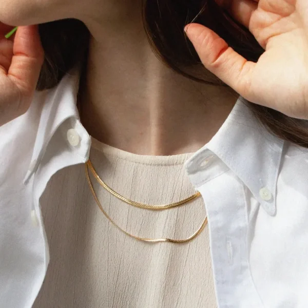 Jukserei Colliers>Collier Flosette - doré
