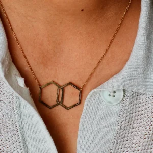 Chic Alors Colliers>Collier hexagone mixte