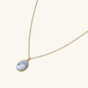 Kariboo Colliers>Collier Louise Grand - Bleu calcédoine