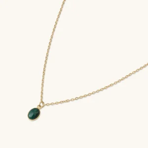 Kariboo Colliers>Collier Louise Moyen - Malachite