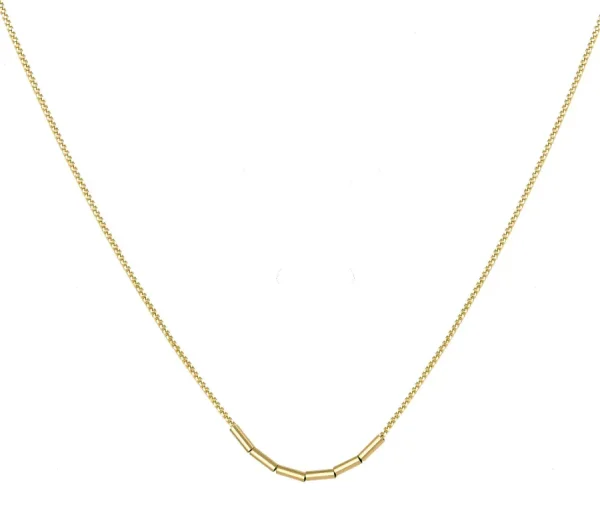 Trois Petits Points Colliers>Collier Tube - or pur