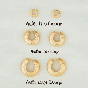 Agapée Boucles D'oreille>Créoles Anilla moyenne