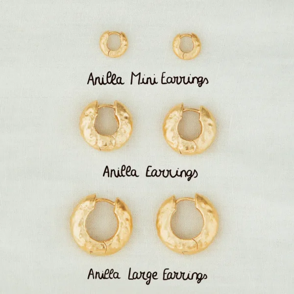 Agapée Boucles D'oreille>Créoles Anilla moyenne