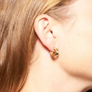 Odette New York Boucles D'oreille>Créoles Blanca - argent