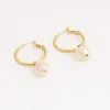 Viadoli Boucles D'oreille>Créoles Douce MM perlées