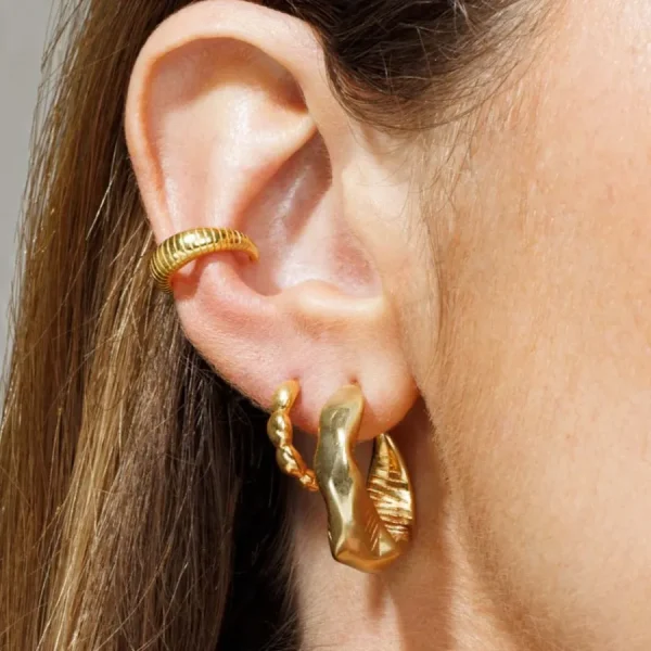 Shlomit Ofir Boucles D'oreille>Créoles Goldy - doré