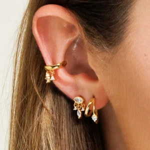 Shlomit Ofir Boucles D'oreille>Créoles Jupiter - doré