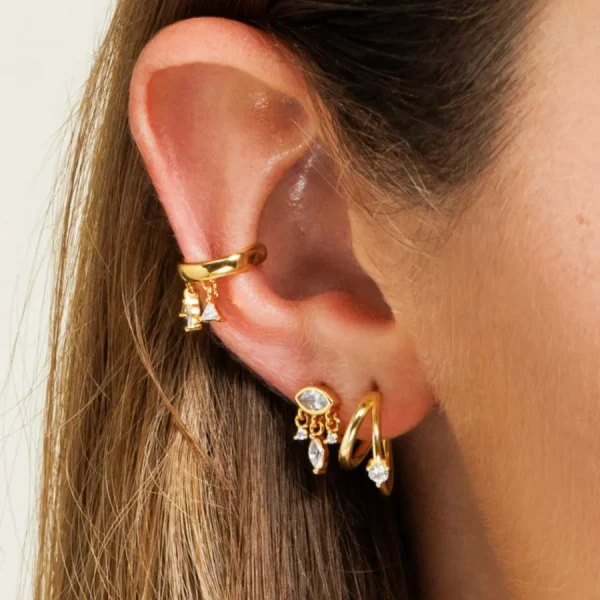 Shlomit Ofir Boucles D'oreille>Créoles Jupiter - doré