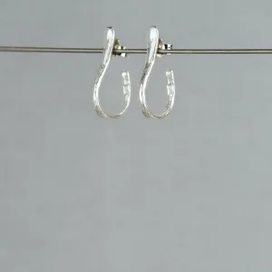 Jeh Boucles D'oreille>Créoles Sabot - argent