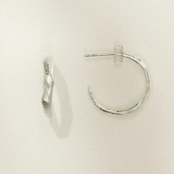 Agapée Boucles D'oreille>Créoles Zéphir - argent