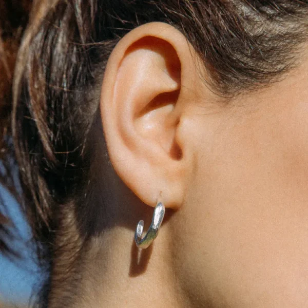 Agapée Boucles D'oreille>Créoles Zéphir - argent