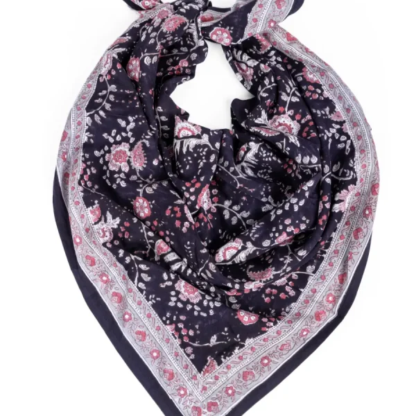 Bindi Atelier Foulards>Foulard - Capri Minuit