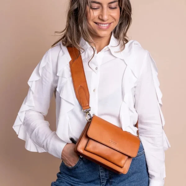 O My Bag Sacs>Harper mini - cognac classic leather