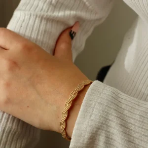 Bazar Exquis Bracelets>Jonc Fin Torsade