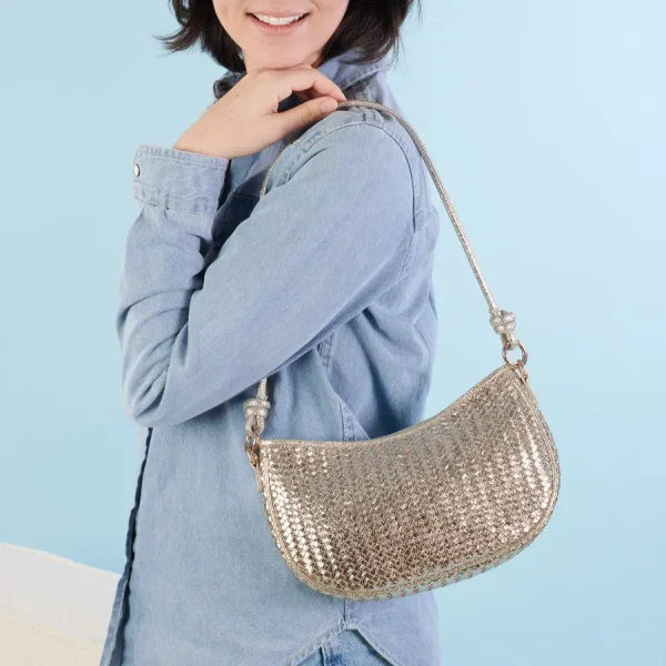 Maradji Sacs>Sac Scarlett - Doré tressé