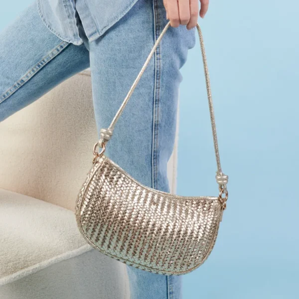 Maradji Sacs>Sac Scarlett - Doré tressé