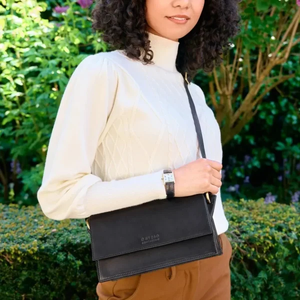 O My Bag Sacs>Sac Stella - Black leather
